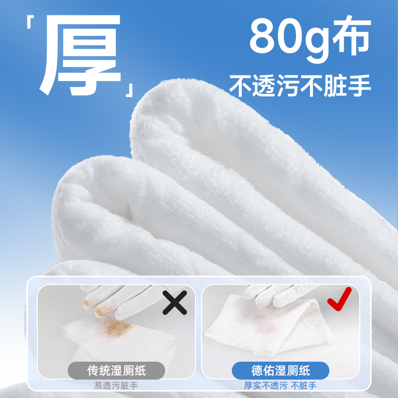 德佑湿厕纸实惠装：男士女士专用洁厕巾，24包大礼包，你的私处护理新选择！
