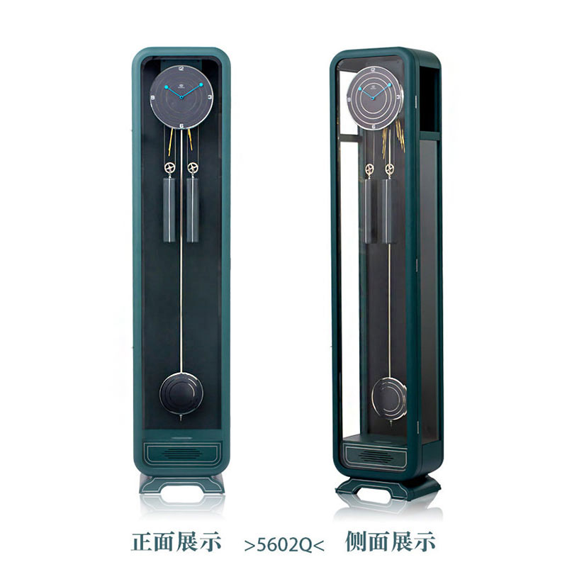 客厅新宠：现代落地钟，自动对时电波时钟，轻奢家用钟表，让时间更有仪式感✨