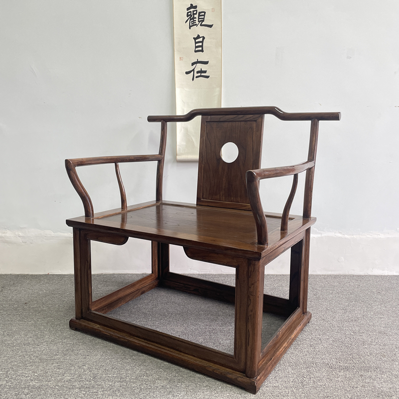新中式大茶椅：老榆木榫卯家具，诠释东方禅意生活的精髓