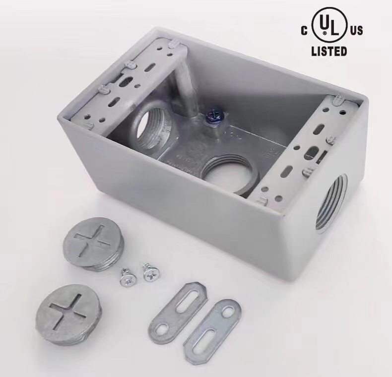 美标接线盒压铸铝底盒UL开关插座底盒1B50-3实测！装修必备神器？这波必须冲！