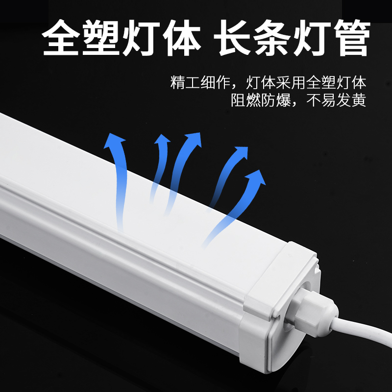 LED全套工业防水条形三防冷库灯：车间工厂照明升级的秘密武器！