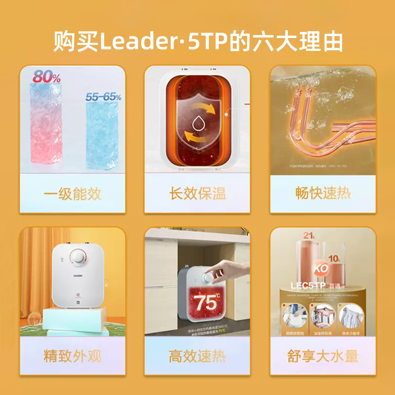 海尔Leader厨宝：台下安装神器，厨房热水自由从此开启！