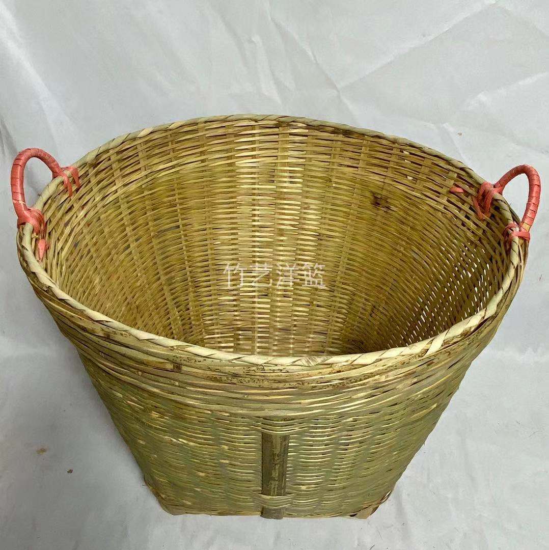 竹编制品：田园箩筐大号纯手工农家喜事竹箩筐，带你走进传统手工艺的魅力世界！