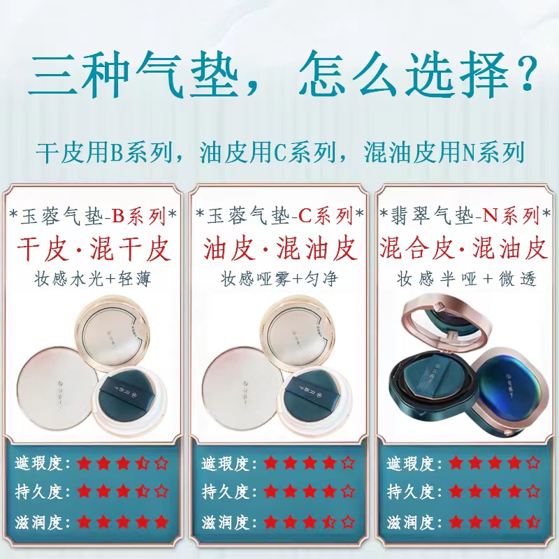 花西子翡翠气垫 vs 控油粉底液BB vs 混油皮挚爱CC霜：谁才是你的遮瑕保湿持久奶油肌神器？