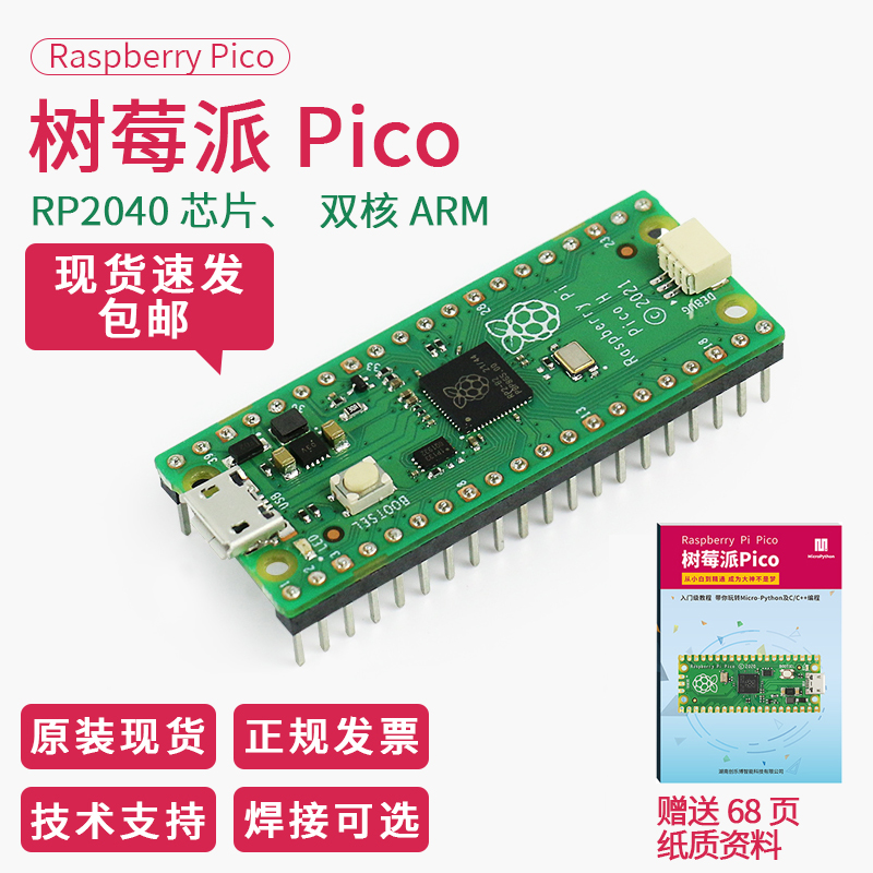 树莓派RP2040 Pico开发板+Raspberry Pi W双核MicroPython：玩转微控制器编程的新时代！