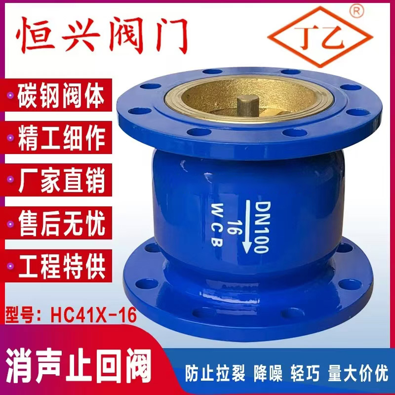 HC41X-16法兰消声止回阀消音立卧式单向阀DN40 50 65：管道守护神的秘密武器