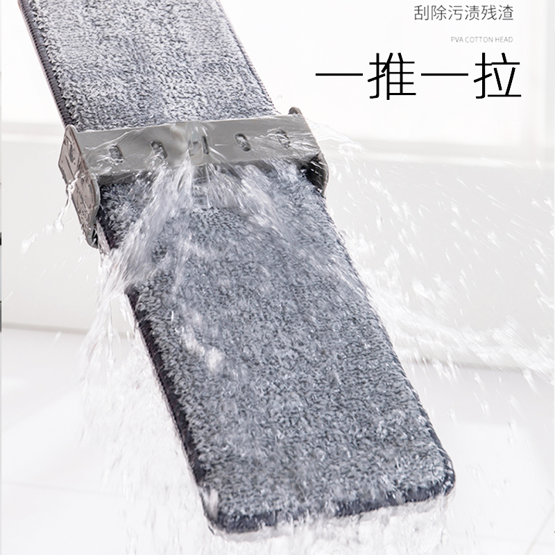圣佳免手洗拖把：一拖净平板布，懒人神器，解放双手！