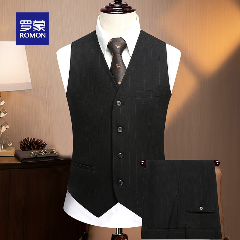 罗蒙西服套装：韩版修身设计，新郎结婚礼服必备神器！西装控必看