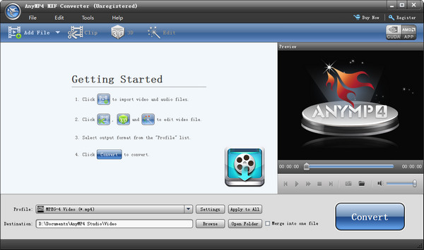 AnyMP4 MXF Converter(MXF文件转换器)v6.2.22官方版