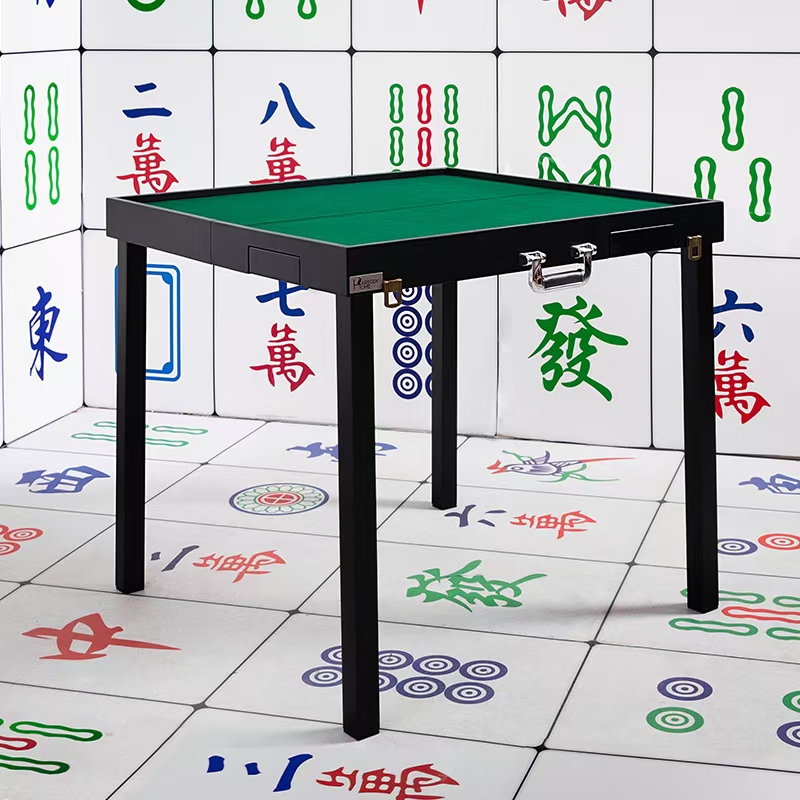简易家用折叠手动实木麻将桌：便携棋牌室，手搓麻雀台的宝藏神器！