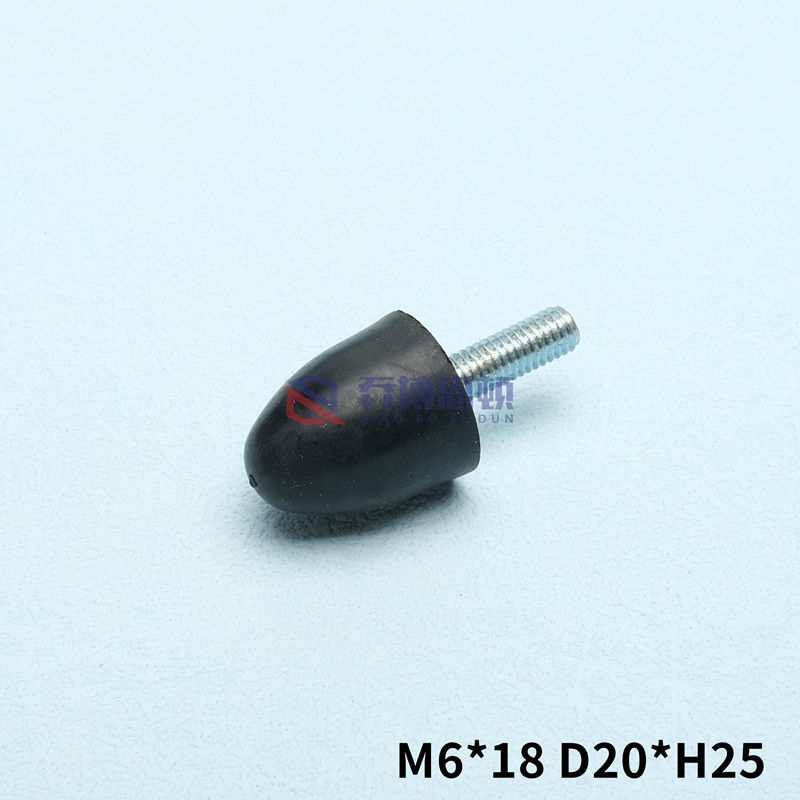VP型橡胶减震器：尖头水滴圆锥型缓冲垫的防滑防震神器，M6-M12全尺寸解析！