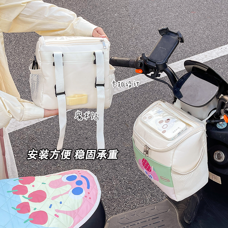 爱玛元宇宙雅迪电瓶车电动车头盔收纳袋挂包放头盔神器，防水防尘，安全出行新选择！