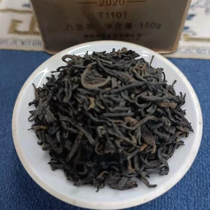 中茶六堡茶黑茶：T1101一级150克铁罐装，广西梧州特产，包邮尝鲜！