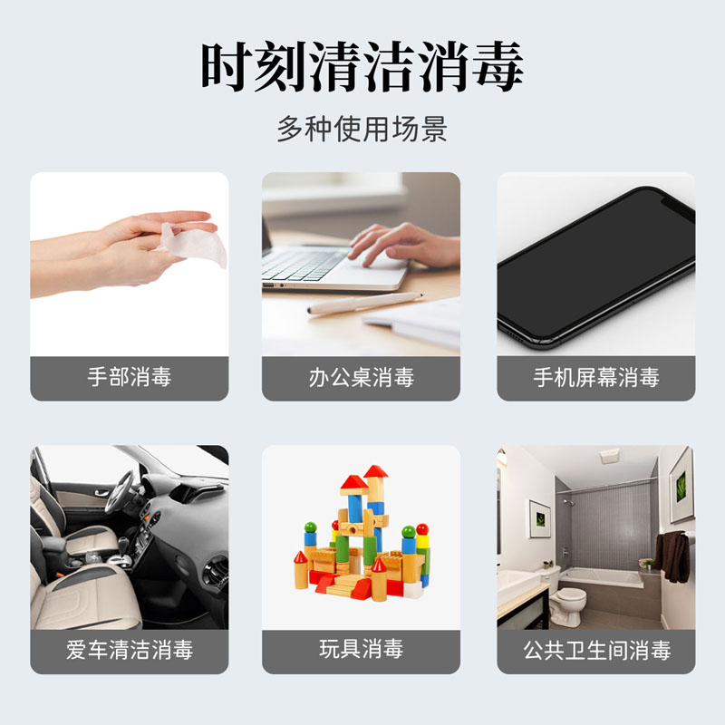 75度酒精消毒湿巾：家庭防疫必备，带盖设计，加厚杀菌湿巾，守护全家健康！