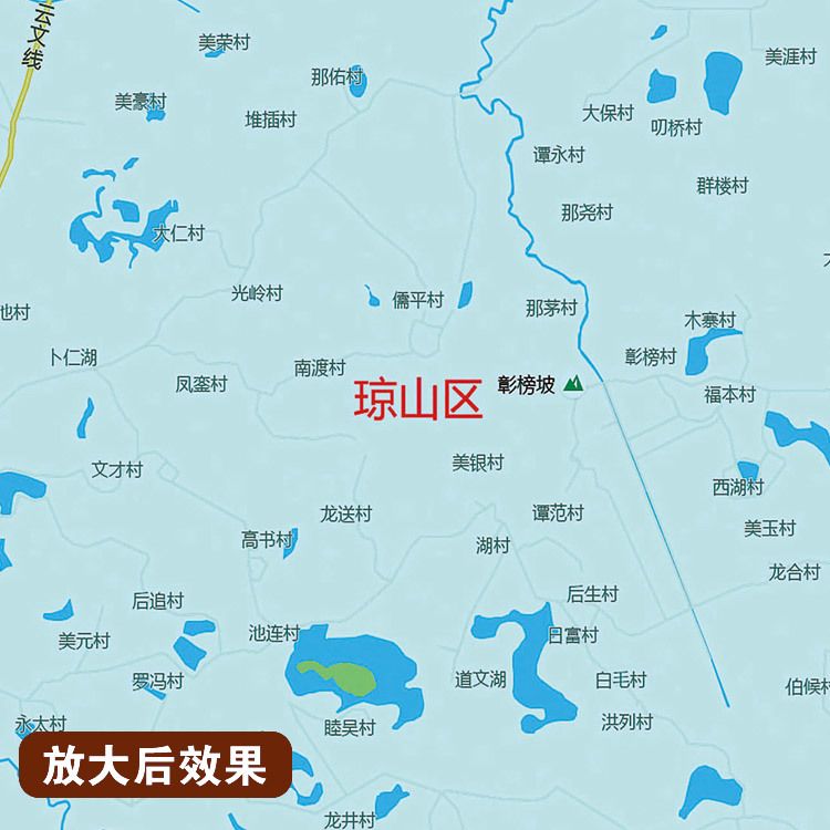 2025新款海口市行政区划地图：办公室挂图新宠，超大高清壁贴装饰画定制区
