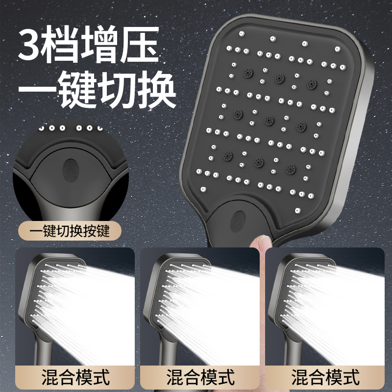 明装淋浴花洒套装：升级你的浴室体验，享受奢华沐浴！