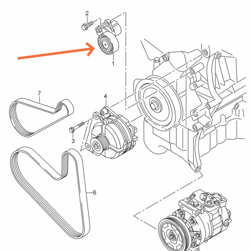 如何选择合适的POLO朗逸朗行桑塔纳宝来捷达高尔夫7明锐昕锐发电机皮带涨紧轮?