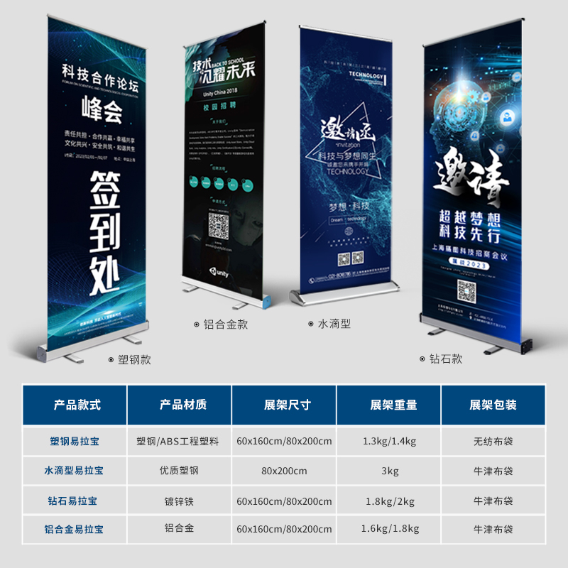 800x200易拉宝展架定制：展会神器，让你的宣传一鸣惊人！