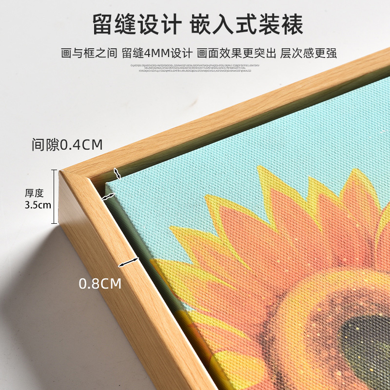 HYX手绘油画《金秋岁月》：轻奢风客厅装饰画，让你的家瞬间高大上✨