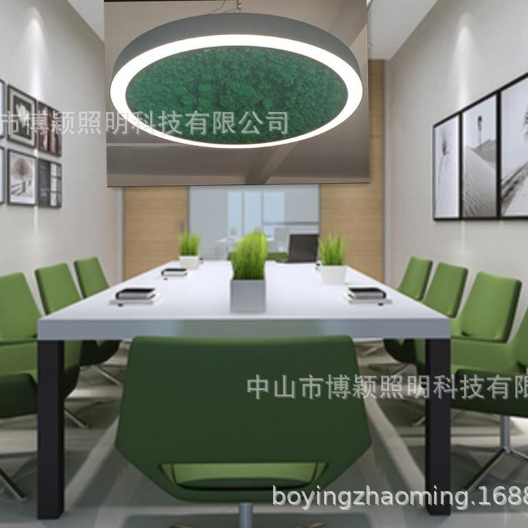 高端LED空心圆环吊灯：点亮你的休闲区、吧台、办公室、幼儿园走廊创意绿植空间✨