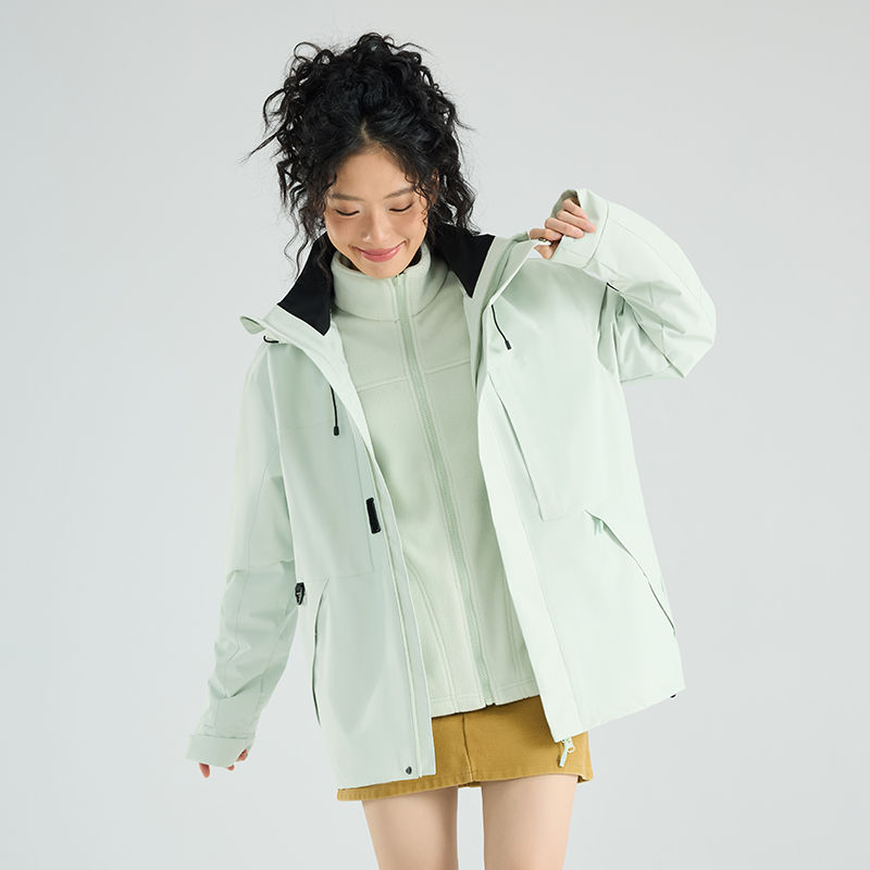 361冲锋衣冬季男女三合一防风运动外套情侣户外登山服：户外探险必备神器，情侣同款，温暖同行！