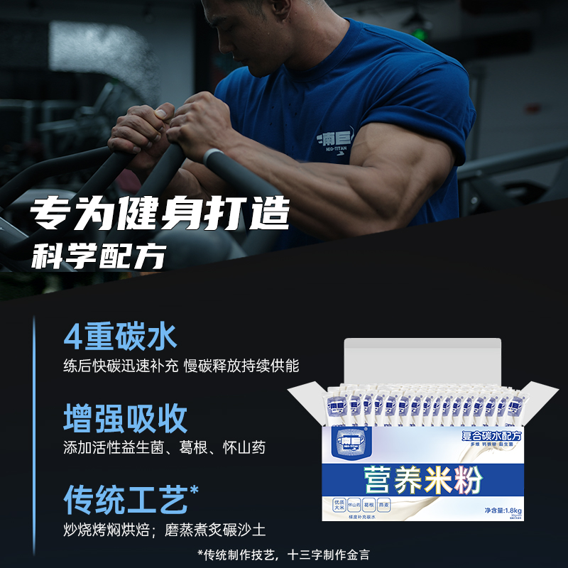南巨营养米糊：健身增肌人群的完美代餐，轻松补充优质碳水！