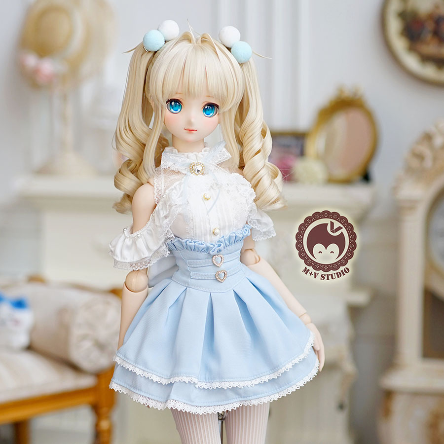 【喵屋】-白草莓- 娃衣3分BJD DD DYASSDGR春夏可爱洋装1/3通贩，萌翻天的娃娃装，快来给你的娃娃换新衣吧✨