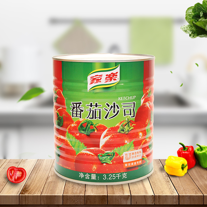 家乐番茄沙司大揭秘：3.25kg*6桶装，商用厨房的秘密武器！