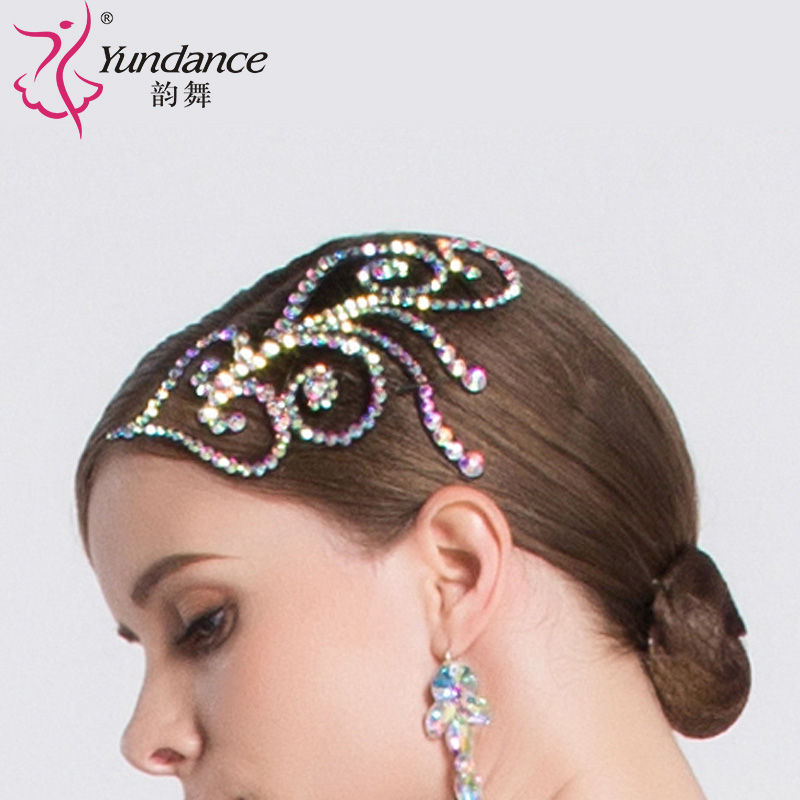 yundance韵舞摩登舞头饰：国标舞者的闪耀新宠，让你的比赛光芒四射！✨