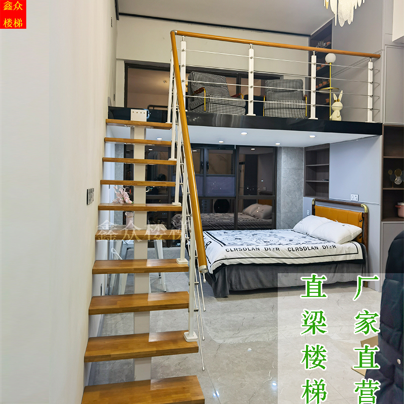厂家直销温州成品钢木楼梯，龙骨楼梯，实木踏板，钢架楼梯，家居装修必备神器！✨