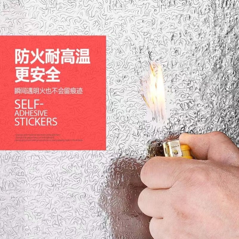 特价20米厨房防水防油贴纸，防火耐高温自粘加厚墙纸，橱柜灶台必备铝箔纸！