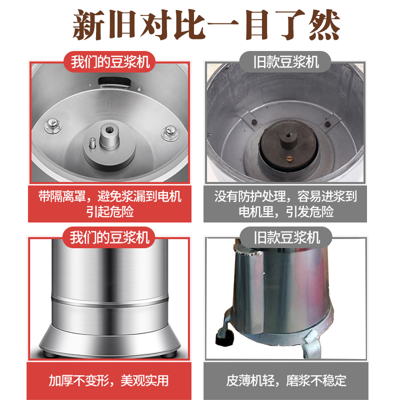 豆浆机商用早餐店用渣浆分离现磨浆机电动豆腐机全自动家用打浆机：如何选择适合你的多功能豆制品神器？