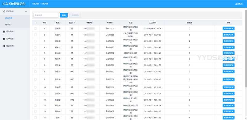 PHP网约车H5打车系统源码 分为乘客端和司机端