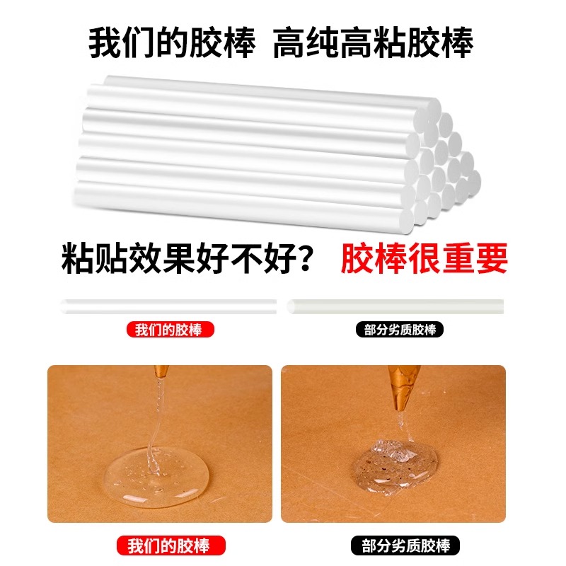 黑色胶棒高粘EVA耐高温速干热熔黑胶：DIY粘假发神器，轻松变身造型大师！