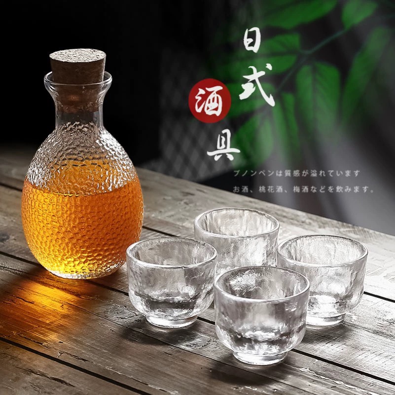 叁盏冰酒壶套组礼盒：夏日清凉，日式美学的冰爽享受！