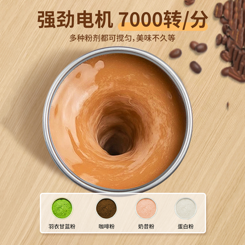 2025新款电动搅拌杯太香了！咖啡奶粉一机搞定，懒人必备神器！☕️