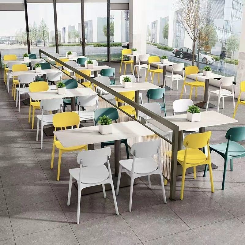 学校员工食堂桌椅&amp;汉堡炸鸡店岩板桌椅：打造理想用餐环境的必备神器！️