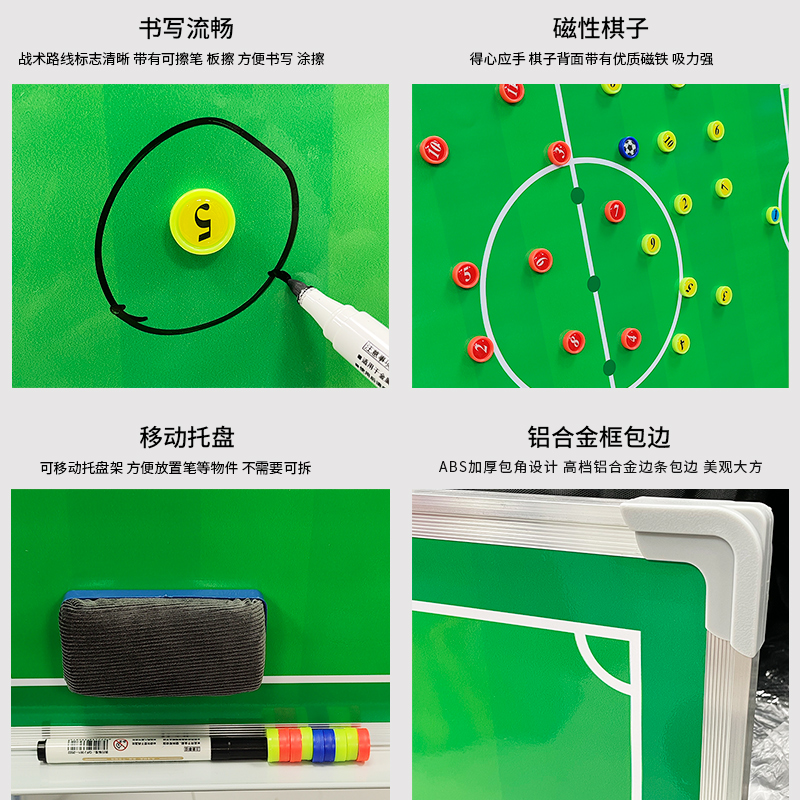 2米大号足球战术板：教练必备神器，战术教学新高度！