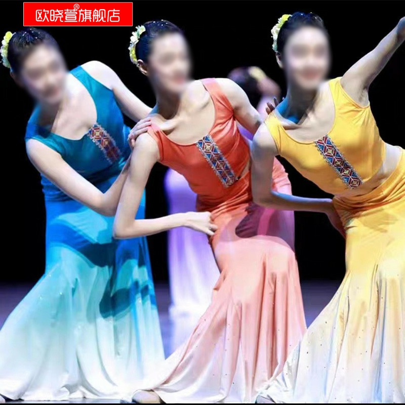 傣族舞蹈演出服装：练功裙鱼尾表演服连衣裙，儿童女装艺考舞裙孔雀舞，如何挑选才最出彩？