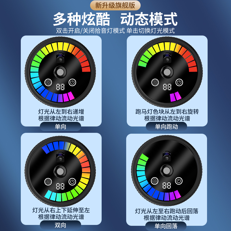 车载加湿器空气净化器氛围灯一体香薰香氛汽车用车内消除异味喷雾，车内空气清新新体验！