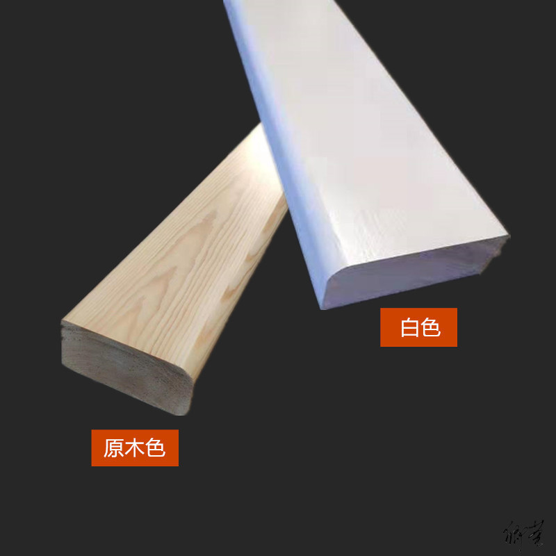 榻榻米实木整根白色烤漆原木色水性漆L型平板樟子松无节日式炕沿：日式风情与现代简约的完美融合