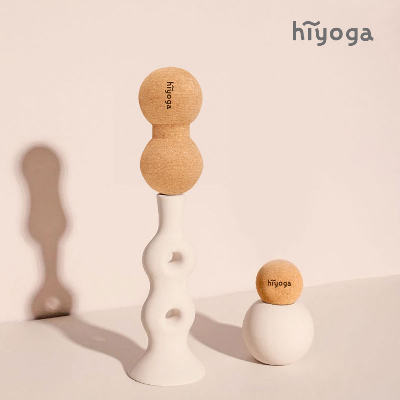 瑜伽屁股按摩球大筋膜球梨状肌足底软木球臀部放松木屑大号10cm球：解锁肌肉放松新姿势！