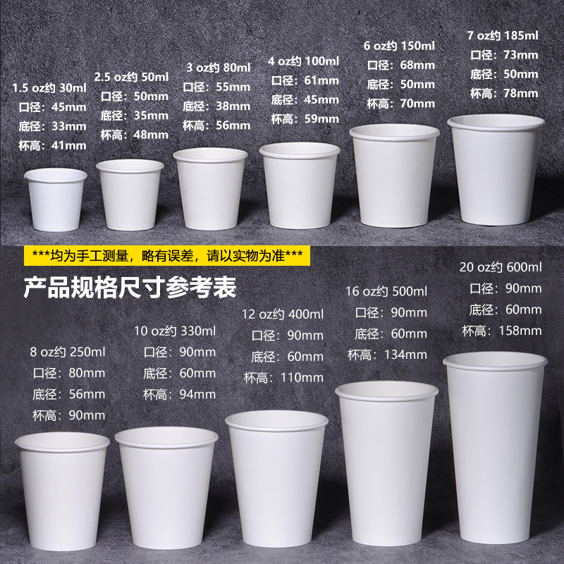 一次性纸杯新升级：加厚杯子，防烫防漏，家用商用水杯的终极解决方案！