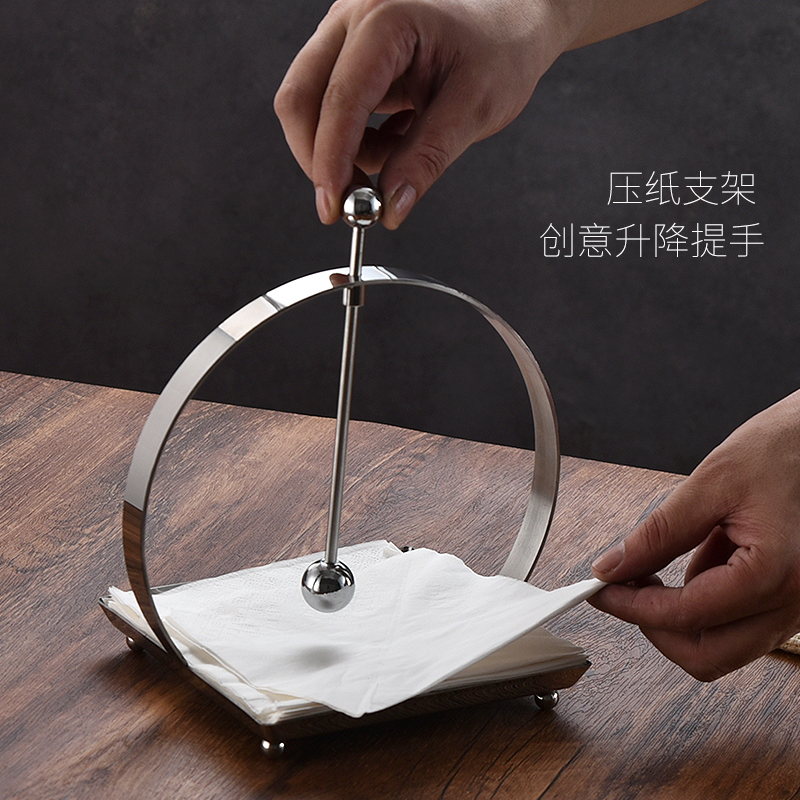 高级感创意方形餐巾纸架：厨房美学新宠，让用餐体验更上一层楼！