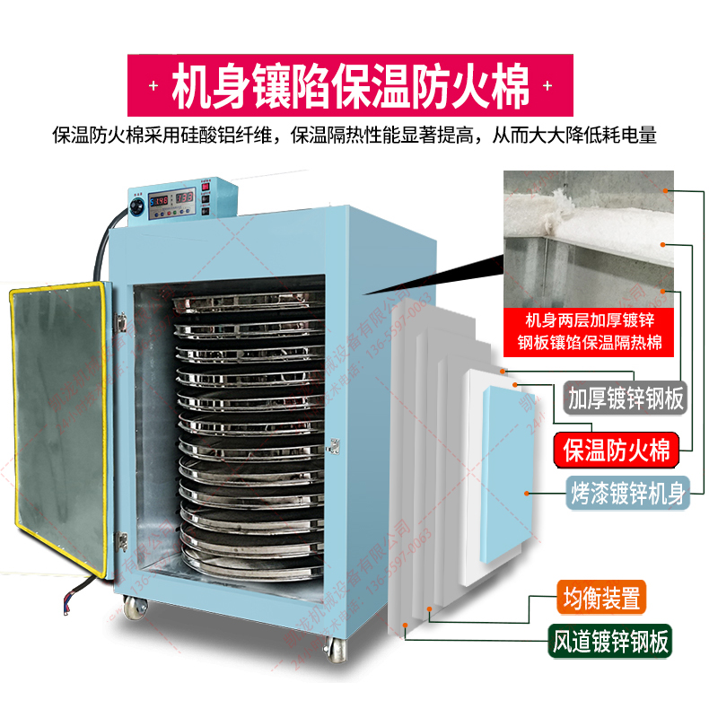 凯泷旋转烘干烘焙机KL-6CHZ-5012X：智能厨房新宠，烘焙达人必备神器！