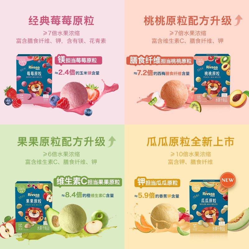 【自营】禾泱泱莓莓水果溶豆：宝宝零食新宠，无添加白砂糖，天然健康！