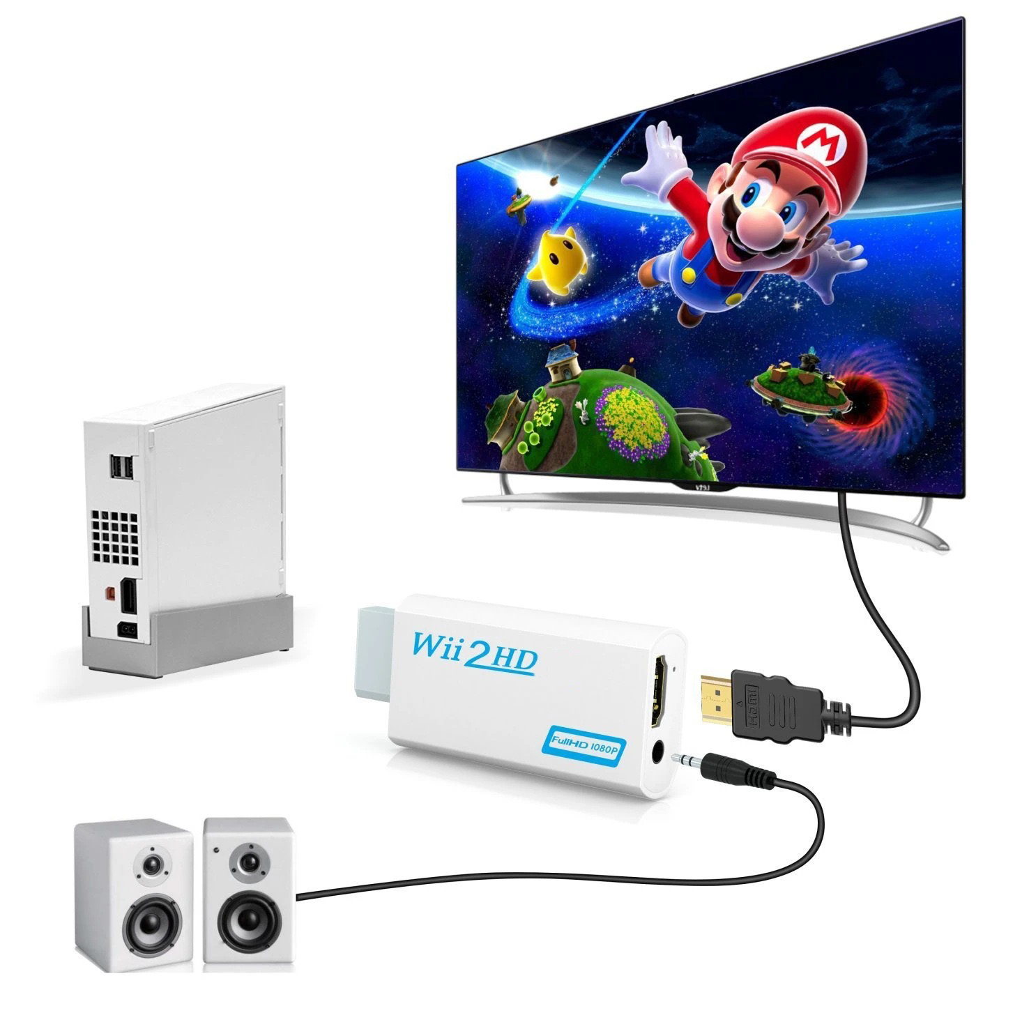 WII转HDMI神器来了！老游戏机也能高清输出！这波操作太香了