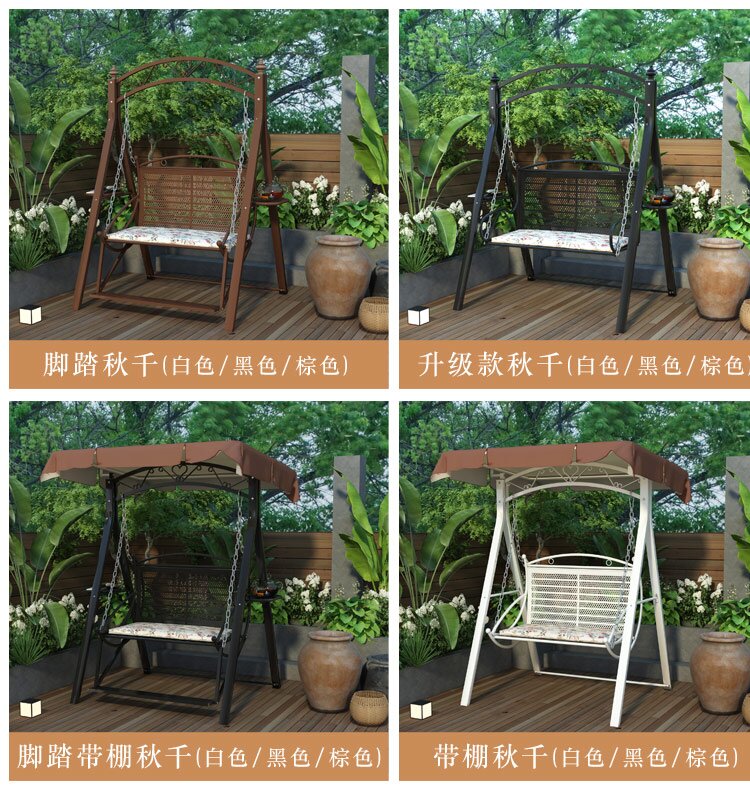 阳台秋千，网红院子吊篮，打造梦幻花园摇篮！室内吊床也能享受户外风情？