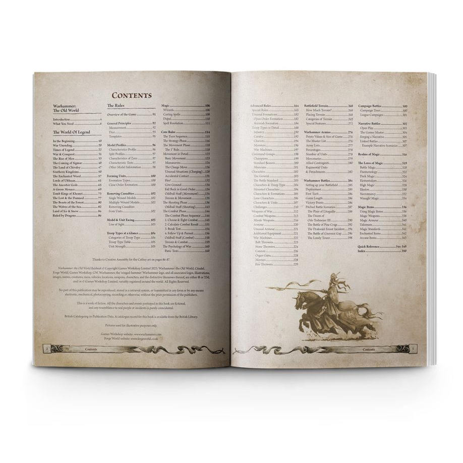 战锤TOW中古THE OLD WORLD RULEBOOK：开启你的奇幻冒险之旅