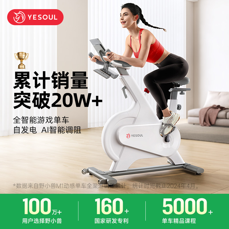 yesoul野小兽亲子款动感单车：家庭健身新宠，静音M1K开启健康新篇章